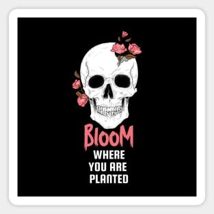 Bloom Skull Magnet